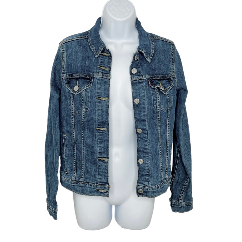 Levi's Ex Boyfriend Trucker Button Down Denim Jacket Size M